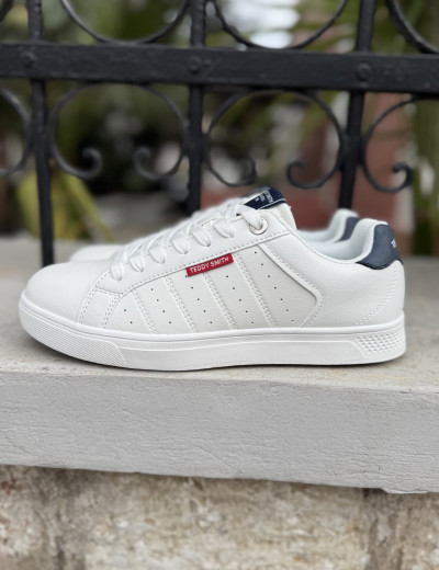 Teddy Smith ανδρικά λευκά sneakers 120628W
