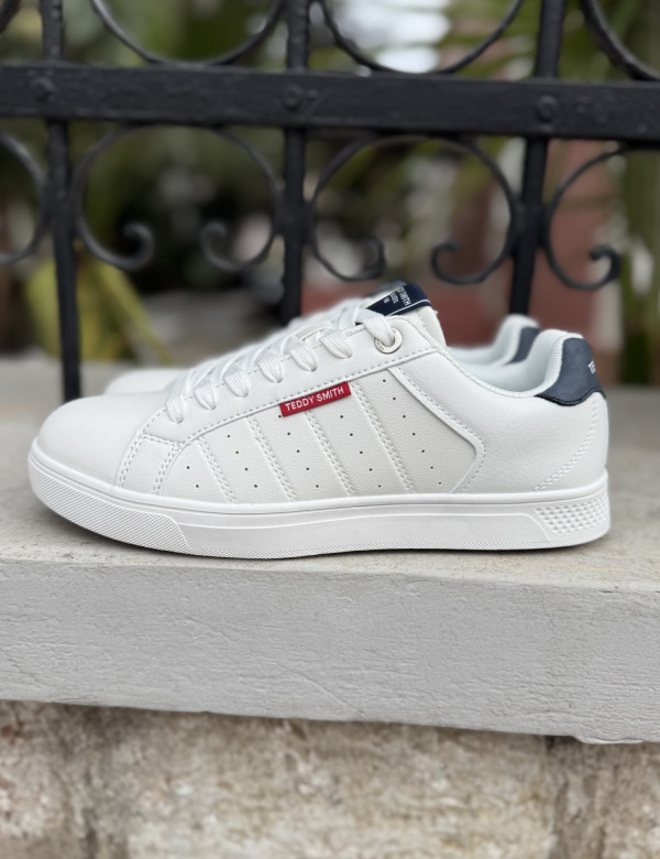 Teddy Smith ανδρικά λευκά sneakers 120628W