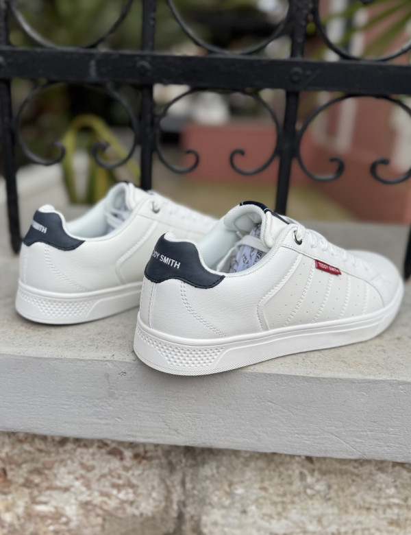 Teddy Smith ανδρικά λευκά sneakers 120628W
