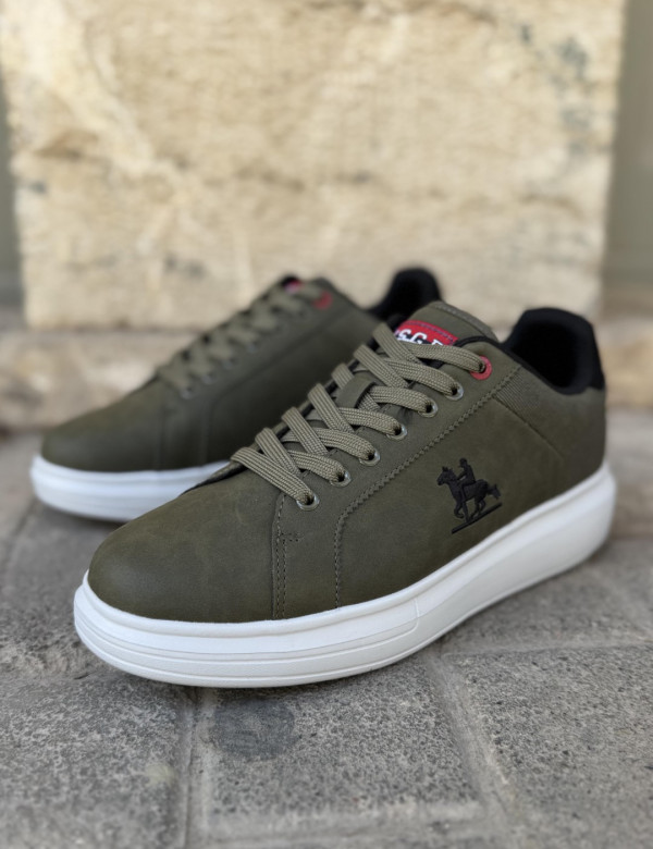 US GRAND POLO ανδρικά χακί casual sneakers GPM21135X