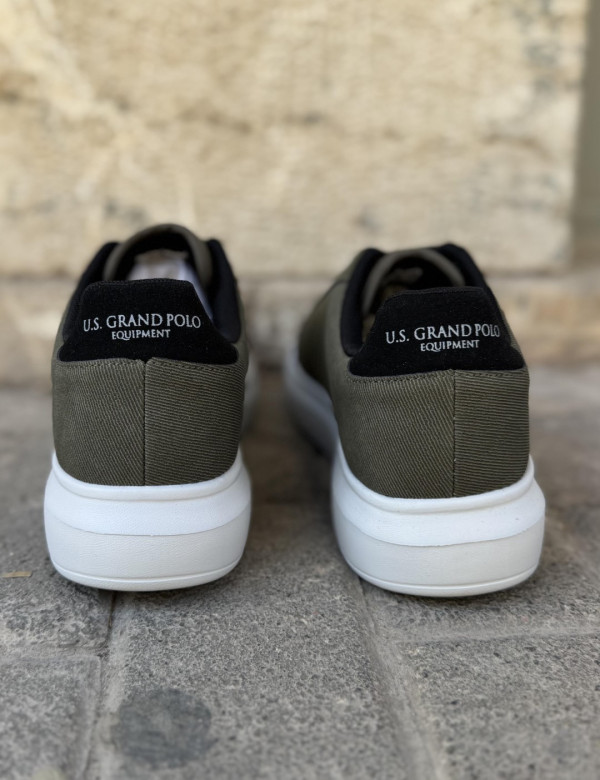 US GRAND POLO ανδρικά χακί casual sneakers GPM21135X