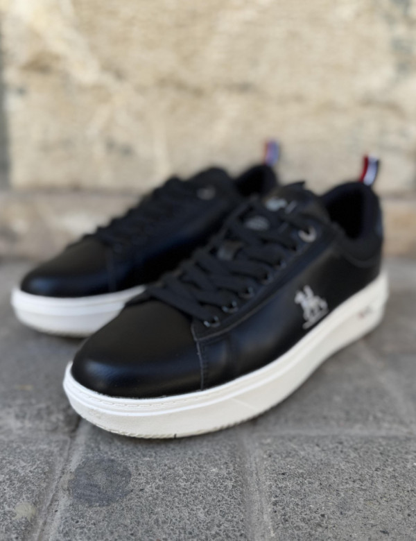 Us Grand Polo ανδρικά ασπρόμαυρα casual sneakers GPM23130