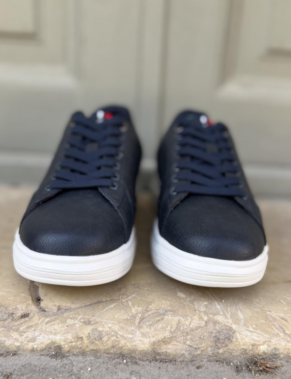 US GRAND POLO ανδρικά μπλε με καρό casual sneakers GPM21140
