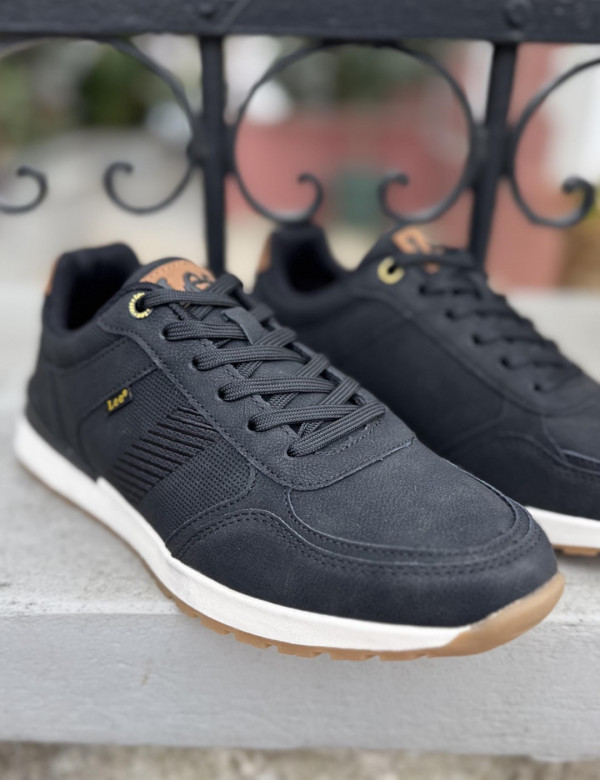 Lee ανδρικά μαύρα casual sneakers 5026305611A