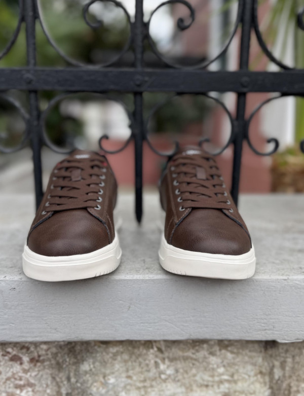 US GRAND POLO ανδρικά καφέ casual sneakers GPM21265K