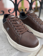 US GRAND POLO ανδρικά καφέ casual sneakers GPM21265K