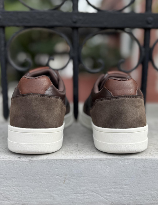 Lee ανδρικά καφέ casual sneakers 5026304534B