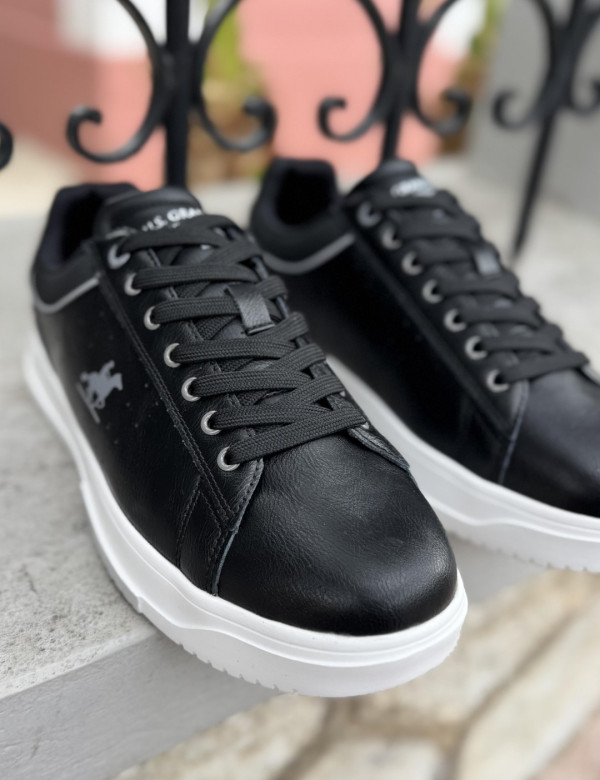 US GRAND POLO ανδρικά μαύρα casual sneakers GPM21265M