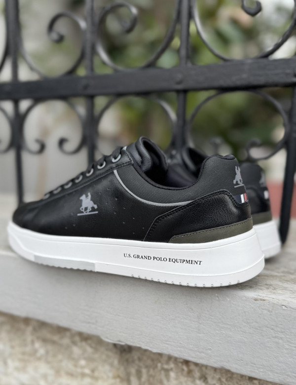 US GRAND POLO ανδρικά μαύρα casual sneakers GPM21265M