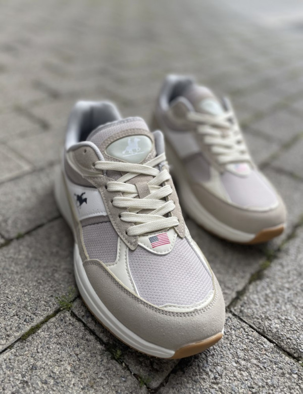 Us Grand Polo ανδρικά casual sneakers μπεζ GPM515100